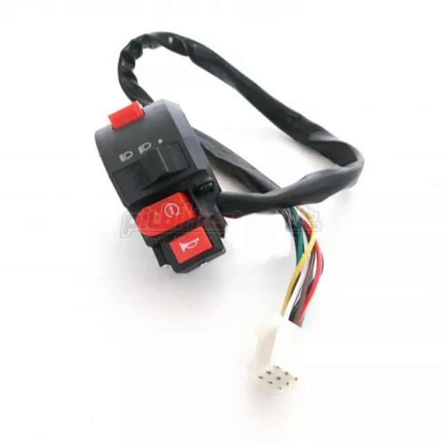 Blocco Comando Avviamento Luci 4 Tempi 50 70 90 110 125cc Con Leva Aria 9 Fili