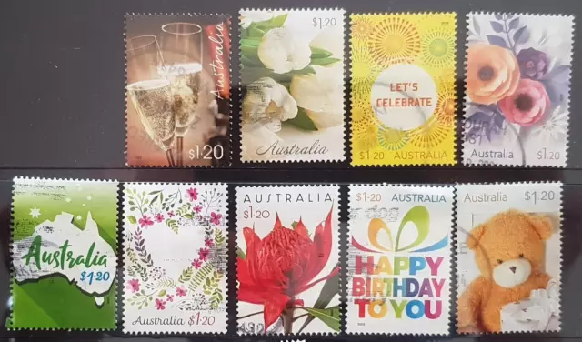 Australia 2023 Special Occasions 9 sheet stamps fine used