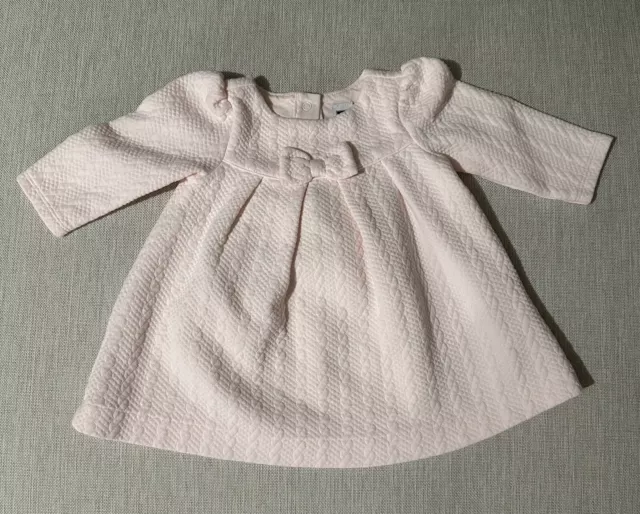 Janie and Jack 3-6 Months Baby Girl Long Sleeve Pink Dress