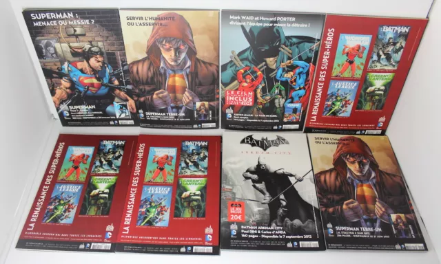 Lot FRANÇAIS de 8 livres à couverture souple Batman Saga DC saga lanterne verte saga DC bande dessinée 2