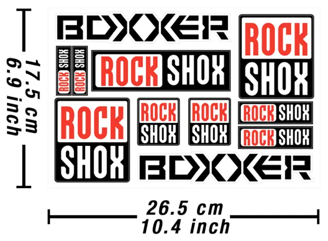 RockShox Abziehbild Aufkleber Heavy Duty Gabeln Autocollant Adesivi