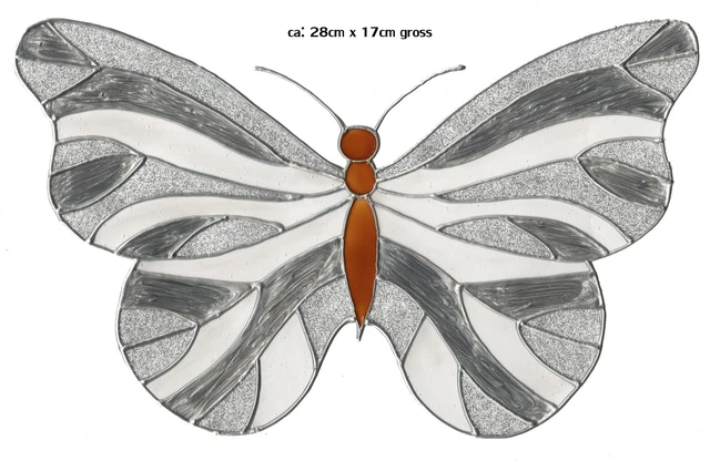 Window Color Bild Fensterbild Aufkleber  "  Schmetterling gross  " 160