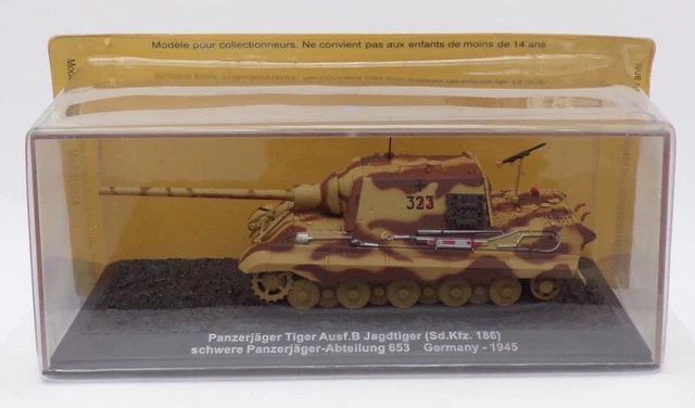 ALTAYA DEAGOSTINI 1/72 Panzerjager Tiger Ausf.b Sd.kfz.186 Ww2 1945 Char + Mag EUR 37,45