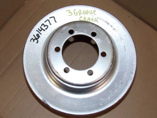 Mopar 3614377 3 Groove Crank Pulley OEM Small Block 318 340 360