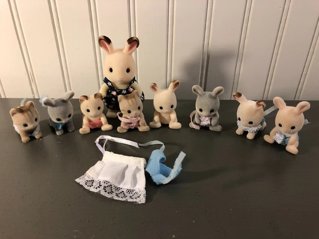 Calico Critters Bunny Lot of 9