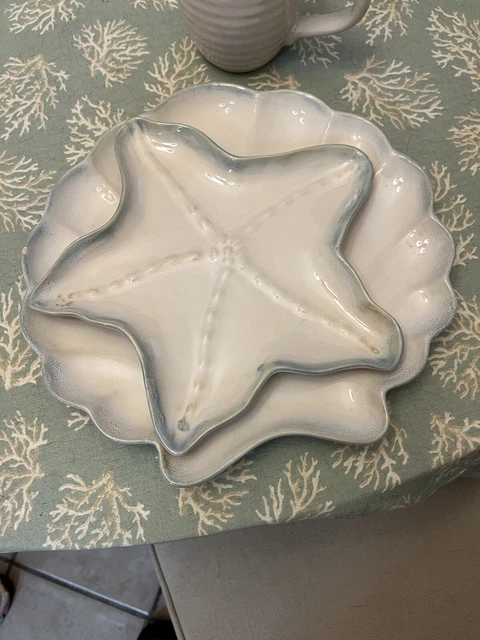 Home Studio SHORELINE COLLECTION Starfish Salad Plate 9" 1 ea   2 available
