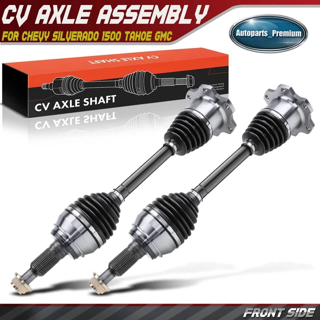 PAIR 2 FRONT CV Axle Shaft for Chevy Silverado 1500 Tahoe GMC Sierra