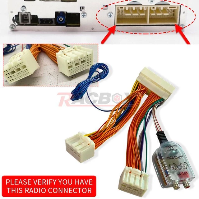 FACTORY RADIO ADD A Subwoofer Amplifier Wire Harness For Kia Hyundai