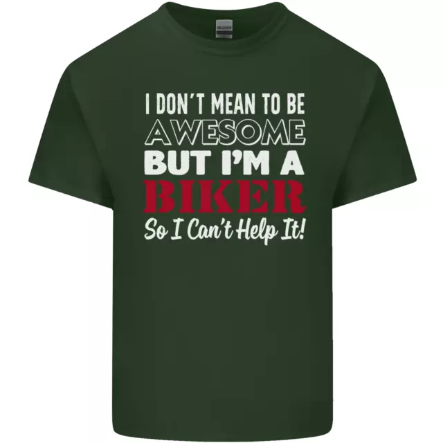 T-shirt top da uomo in cotone I Dont Mean to Be but Im a Biker 8