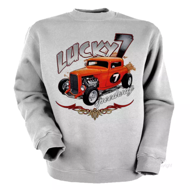 Hot Rod Sweatshirt Kustom Vintage Dragster Oldtimer Car Auto v8 Rockabilly *1292