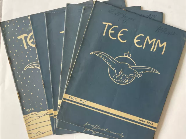 WW2 - 6x Tee Emm RAF Magazines, Originally Owned By RNZAF Pilot R G McGregor