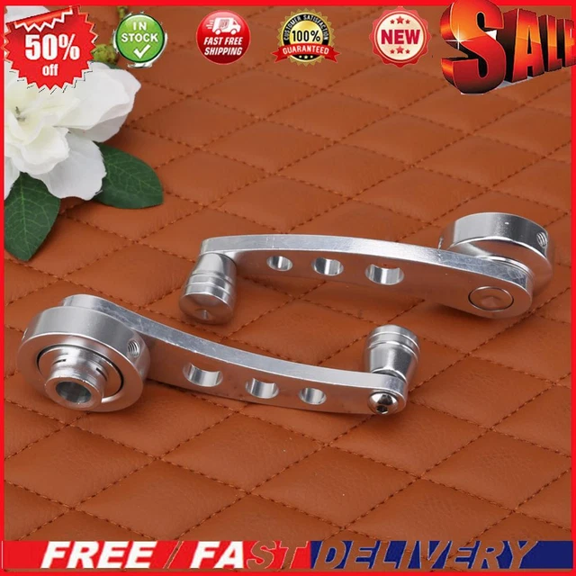 2pcs Aluminum Alloy Universal Car Window Handle Winder Riser Replacement