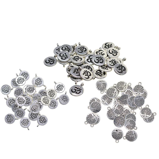 30 Stücke Tibetischen Silber  Lotus  Charms Anhänger Diy Schmuck Machen
