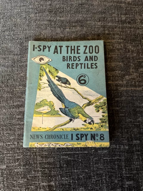 I-Spy Book - Birds And Reptiles At The Zoo - News Chronicle - Not Filled In