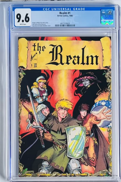 The Realm #1 Arrow Comics 1986 CGC 9.6-1st Print-Low Census, Rare Graded Listing