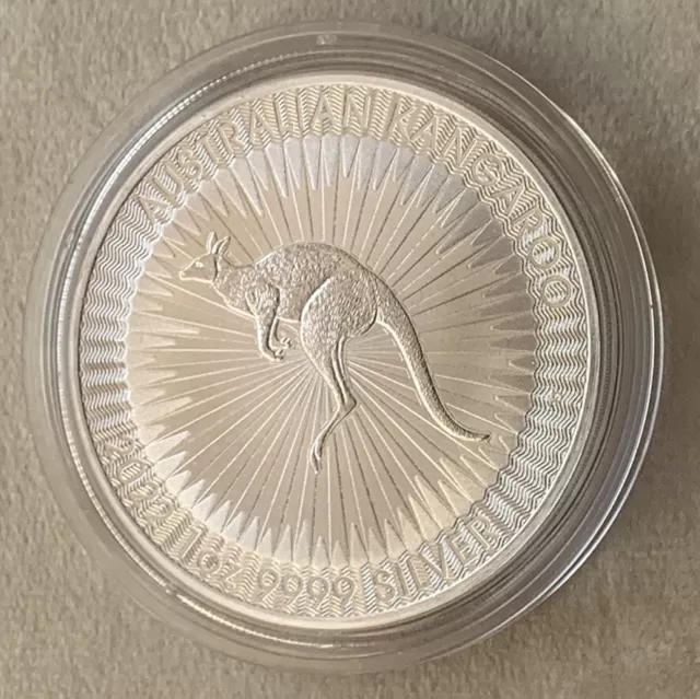 Silbermünze 1 Unze Australien Känguru 2022 gekapselt Feinsilber 9999