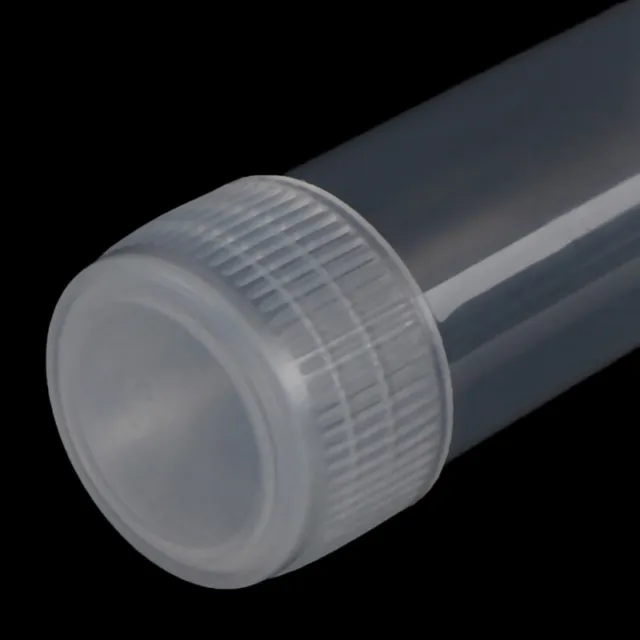 100Pcs 5ml Plastic Test Tubes Screw Cap Bottles For School Chemistry Supplies`