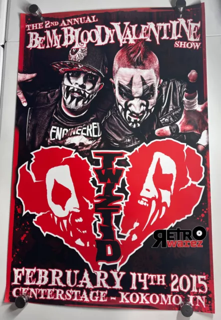 Twiztid - Be My Bloody Valentine 2015 Poster 24x36” Valentine’s Day Juggalo mne