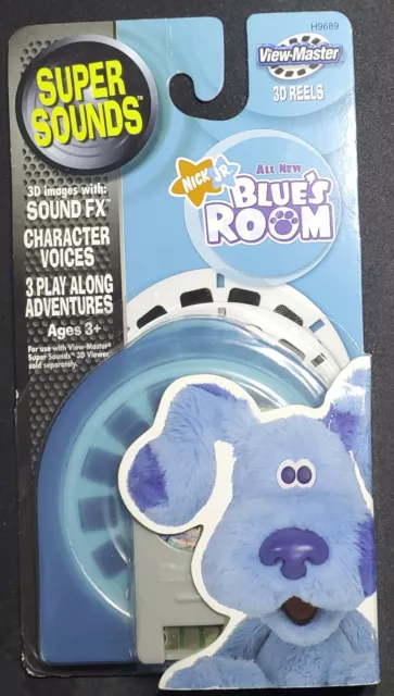 NICK JR BLUE'S CLUES ROOM VIEW-MASTER 3D VIEWER SUPER SOUNDS 3-D REELS SET  NEW