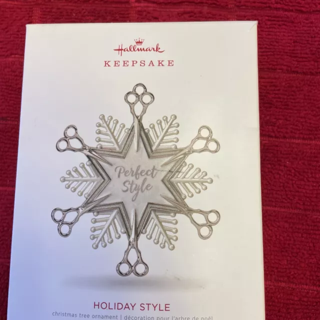 Hallmark Keepsake "Perfect Style" Hairdresser Christmas Ornament In Box Not Seal