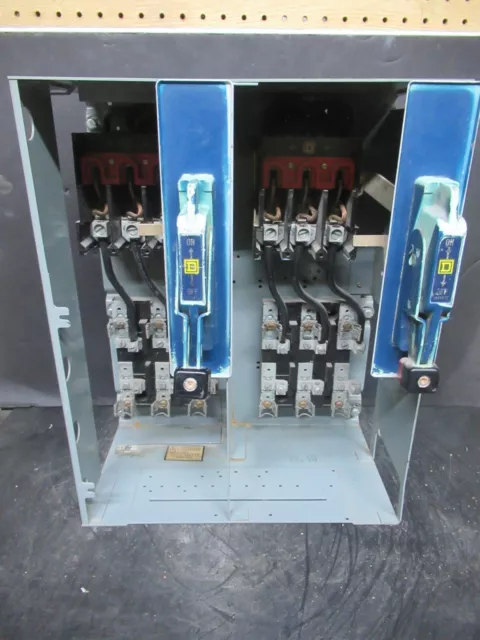 Square D Mcc Motor Control Dual Feeder 17" No Fuses With Disconnects