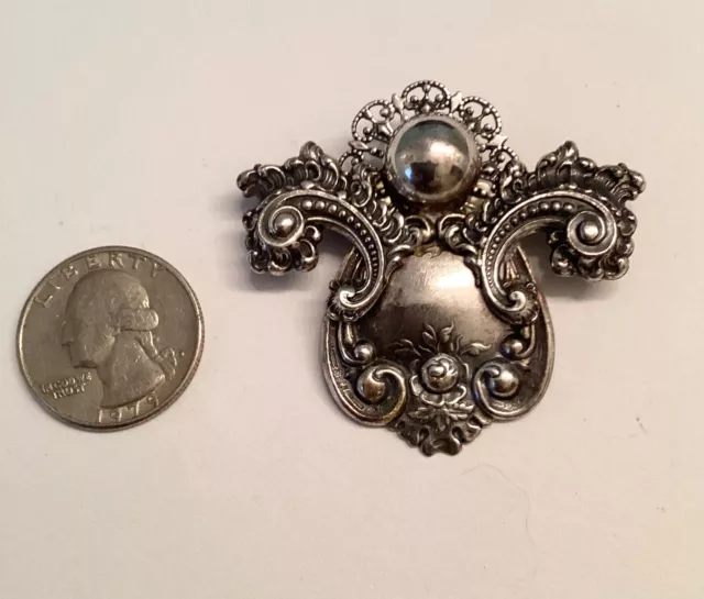 Unique silver tone Angel pin… hand made!