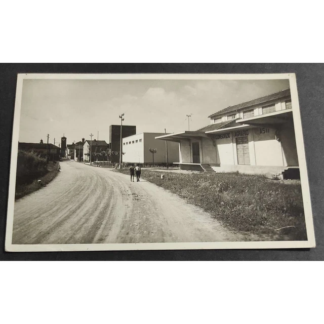 Cartolina Villanova d'Asti - Entrata dalla Stazione