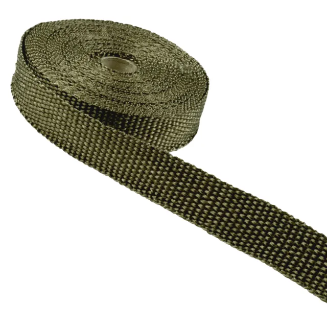 15m Hitzeschutz Band - 50mm breit Basalt Auspuff Krümmer Titan Turbo Heat Wrap 2