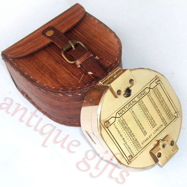 Boussole Nautique En Laiton - Reproduction Spencer & Co. London 1905 - Loupe Incluse