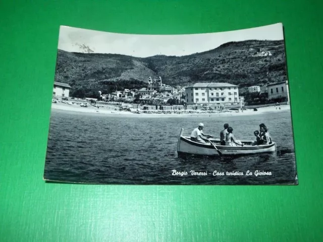 Cartolina Borgio Verezzi - Casa turistica La Gioiosa 1956