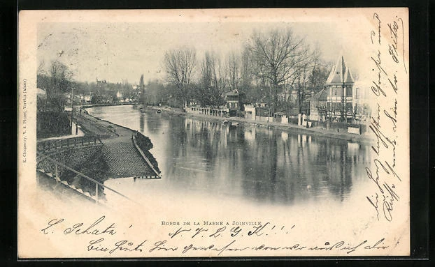 CPA Joinville, Bords de la Marne 1900