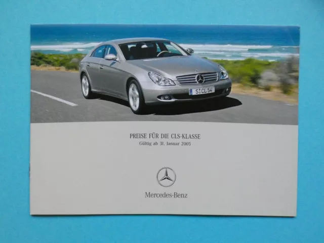 Prospekt / Preisliste Mercedes C219 CLS-Klasse - 01/05