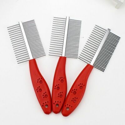 Dog Cat Two-sided Hair Removal Brush Flea Comb Pet Supplies Grooming Fine-tooth