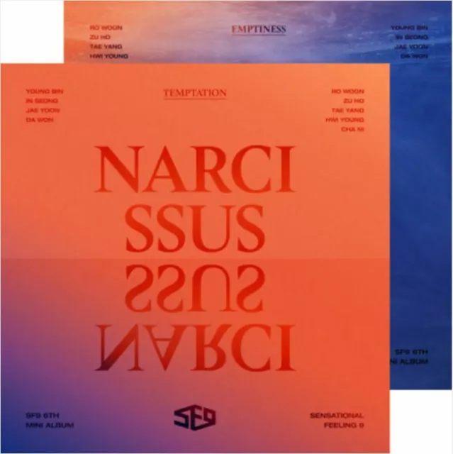 Sexto mini álbum K-PoP SF9 "NARCISSUS" [1 libro de fotos + 1 CD] versión TENTACIÓN