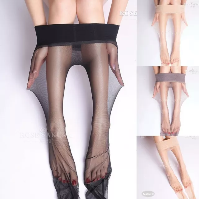 Rose Sakura SEAMLESS Pantyhose Ultra Sheer Glossy Stockings Plus Size 7334 8223