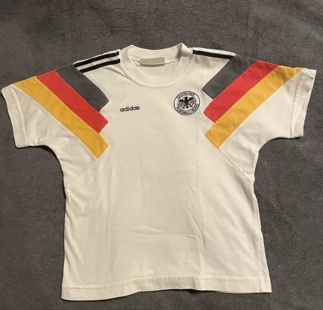 90er Vintage Adidas DFB Fußball EM 92 Shirt Gr 140