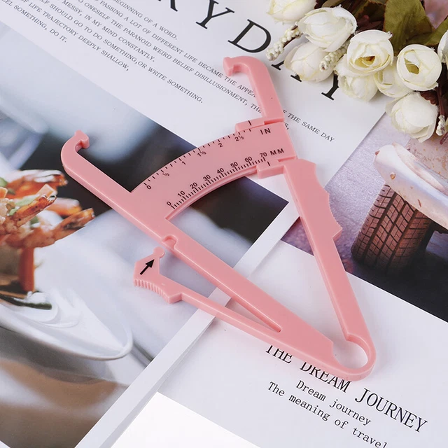 1PC Body Fat Caliper Body Fat Tester Skinfold Measurement Tape with MeasurinHFEL