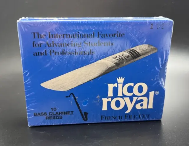 Vintage Rico Royal Bass Clarinet Reeds 1.5
