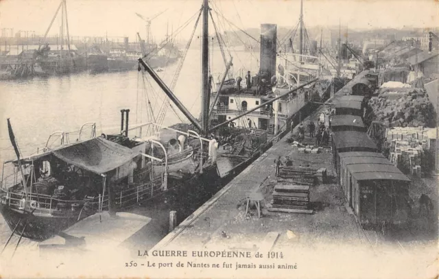 Cpa 44 Le Port De Nantes Ne Fut Jamais Aussi Anime