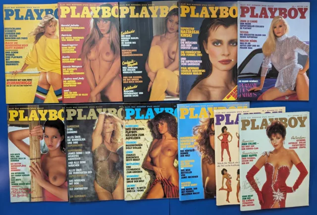 Playboy Deutschland -  11 Ausgaben aus dem Jahr 1983 als Konvolut