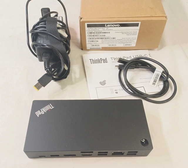LENOVO THINKPAD USB-C Dock Gen2 Docking Station G2 £44.31 - PicClick UK