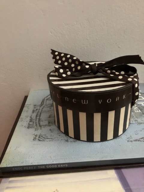 Vintage Henri Bendel New York Hat Box Stripe Ribbon 3 inches