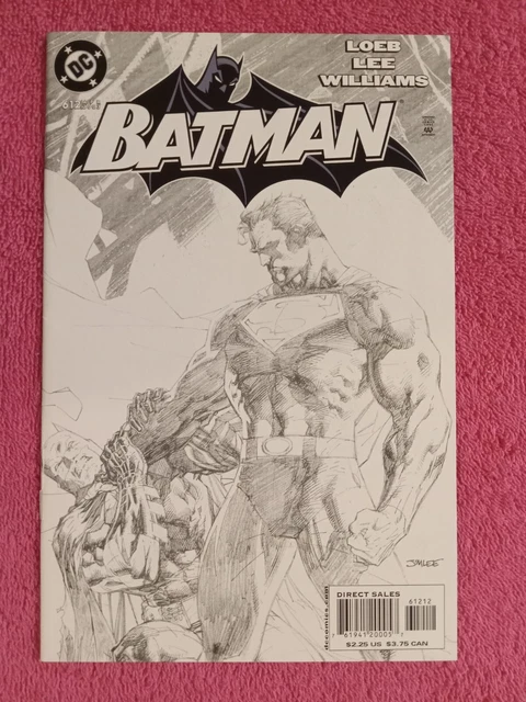Batman #612 2nd Print Jim Lee Sketch Variant Cover Batman Versus Superman