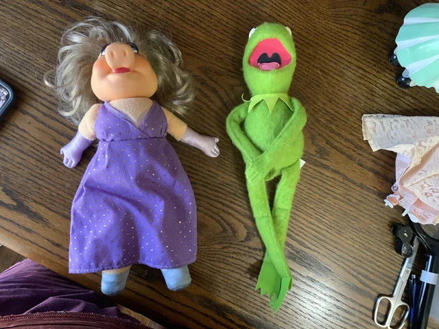 1980 Miss Piggy and 1981 Kermit Dolls Fisher Price Jim Henson's Muppet’s