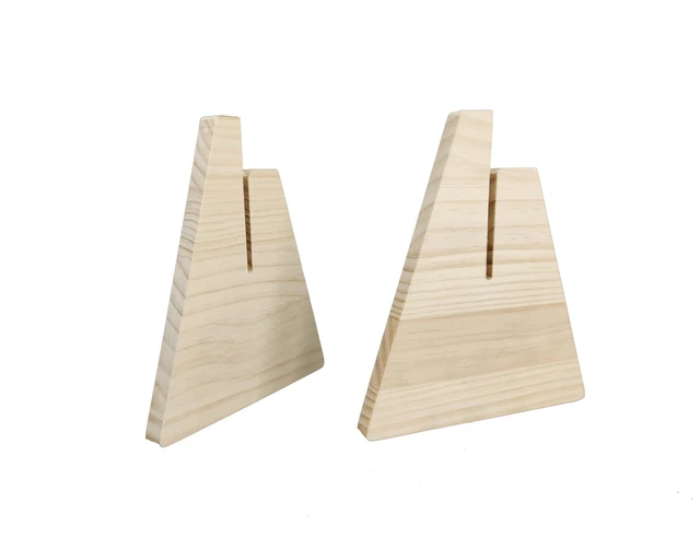 Flat Panel Support Leg Wood Bracket Holder Riser Block Board Sheet Sneeze Guard