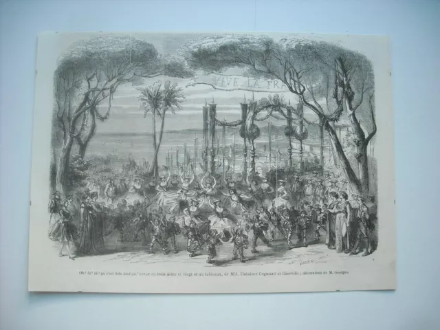 Gravure 1861. Oh ! La ! La ! Que C’est Bete Tout Ca !. Theodore Cogniard Et Clai