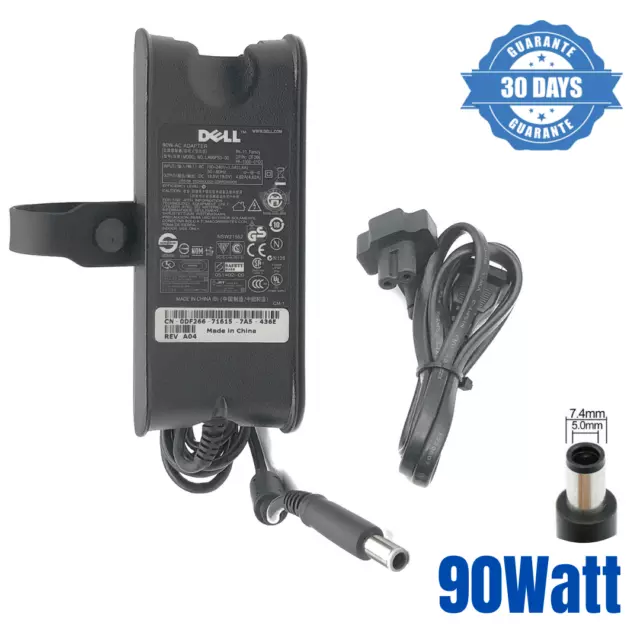 19.5V AC Adapter Genuine Dell 90W 90 Watt Power Supply Battery Charger PA-10 OEM