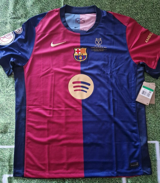 MAGLIA NIKE BARCELLONA Lamine Yamal 2025 Final Copa Rey Patch Lamine