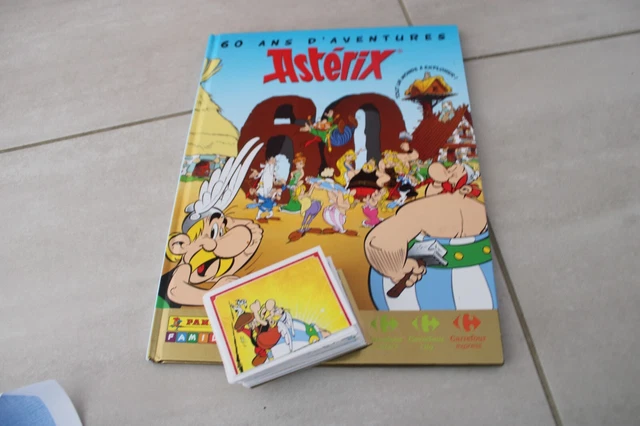 ASTERIX ALBUM BD /collection complète images panini 60 ans stickers ...