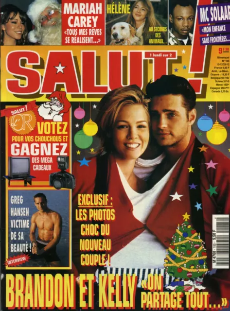 Magazine SALUT n°185,  90210, Greg HANSEN, HELENE, Mariah CAREY, Mark OWEN, ICE